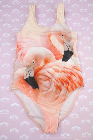 Badpak Molo flamingo’s Maat 134 met UV-protectie  beschikbaar voor biedingen