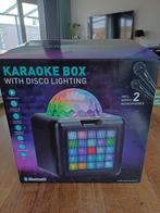 Karaoke box met disco lighting incl. 2 microfoons, Ophalen, Zo goed als nieuw, Complete set