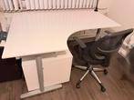 IKEA BEKANT hoekbureau met eventueel toebehoren, Huis en Inrichting, Bureaus, Ophalen, In hoogte verstelbaar, Gebruikt, Bureau