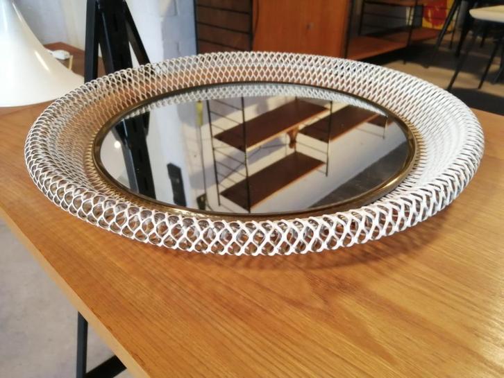 Retro vintage spiegel, jaren 60, Antiek en Kunst, Kunst | Designobjecten, Ophalen