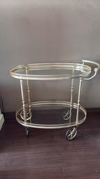 Serveerwagentje messing, Ophalen, Gebruikt