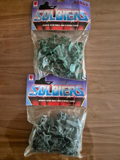 2 lots de Figurines soldats, Hobby en Vrije tijd, Modelbouw | Figuren en Diorama's, Zo goed als nieuw, Figuur of Figuren, Groter dan 1:35