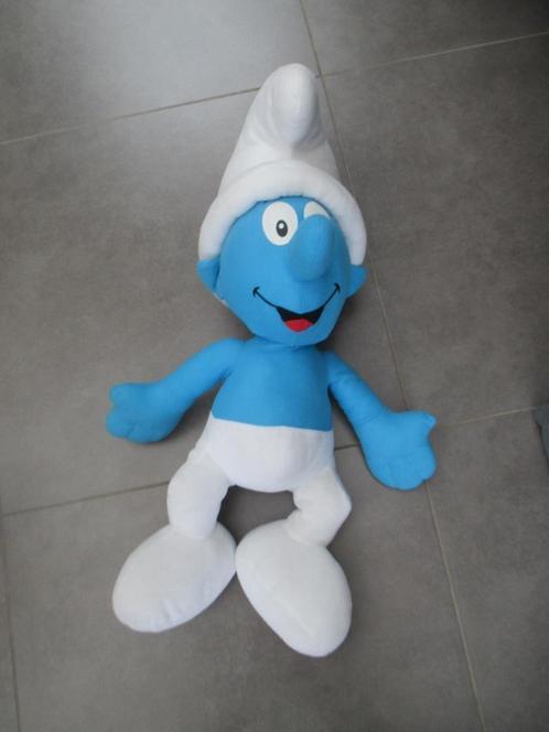 Smurfen knuffel - 60 cm - De smurfen - Blauw en wit, Kinderen en Baby's, Speelgoed | Knuffels en Pluche, Zo goed als nieuw, Overige typen