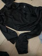 Blouse noire en satin, Kleding | Dames, Sportkleding, Maat 38/40 (M), Zwart, Overige typen, Nieuw