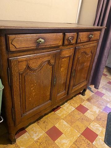 Antieke eikenhouten dressoir - Louis XV-stijl  beschikbaar voor biedingen