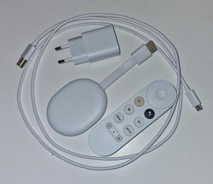 Google Chromecast (4K), Audio, Tv en Foto, Mediaspelers, Zo goed als nieuw, Zonder harde schijf, HDMI, Ophalen