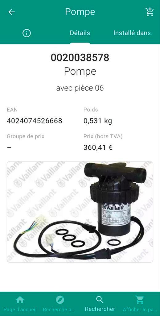Pompe Sanitaire Vaillant ecoCOMPACT (100% neuve), Collections, Collections Autre, Neuf, Enlèvement ou Envoi