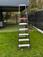Altrex trapladder 6 treden, Ophalen, Gebruikt, Ladder, Opvouwbaar of Inschuifbaar