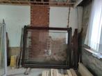 Houten raam meranti profiel dubbele beglazing H181 x b219 cm, Châssis de fenêtre, 150 à 225 cm, Bois, Enlèvement