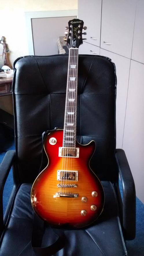Guitare Epiphone Ltd Edition Les Paul Standard Plustop PRO, Muziek en Instrumenten, Snaarinstrumenten | Gitaren | Elektrisch, Zo goed als nieuw