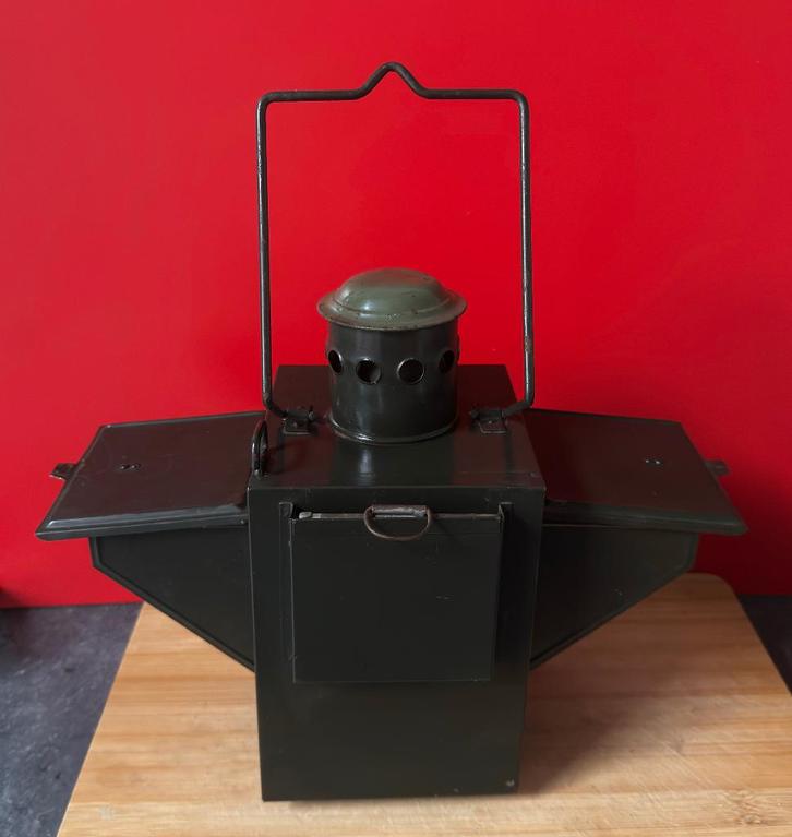 Antieke seinlamp spoorwegen jaren ‘50, Antiquités & Art, Antiquités | Éclairage, Enlèvement