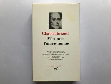 Chateaubriand - Mémoires d'outre-tombe T2 - La Pléiade 