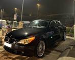 BMW E60 2.0d AUT/SUNROOF/LEDER/ZETELV/MEMORY/NAVI/…, Auto's, Automaat, Achterwielaandrijving, Zwart, Zwart