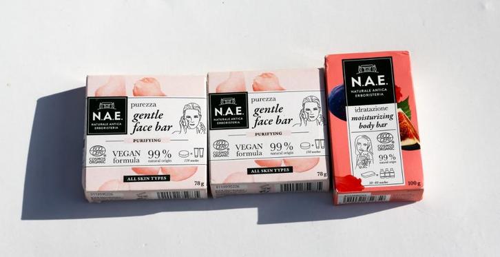 N.A.E. Purezza - make-up remover en bodybar - 3 stuks, Handtassen en Accessoires, Uiterlijk | Lichaamsverzorging, Nieuw, Ophalen of Verzenden