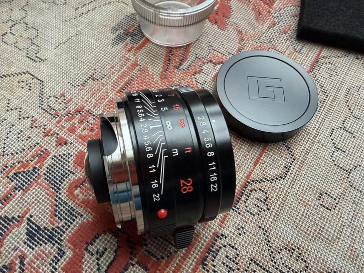 Contax Carl Zeiss Biogon G 28mm 2.8 Black Paint for Leica M, TV, Hi-fi & Vidéo, Photo | Filtres, Neuf, Enlèvement ou Envoi