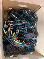 +/- 30 Jackplug- verbindingssnoeren (line kabel) div. Lengte, Enlèvement ou Envoi, Comme neuf, Appareillage