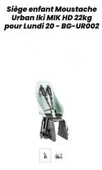 Siège enfant MOUSTACHE vert d eau, Fietsen en Brommers, Elektrische fietsen, Ophalen, Nieuw, Moustache