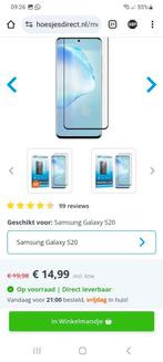 Glazen Screenprotector. 3 stuks! Samsung Galaxy S20, Telecommunicatie, Verzenden, Nieuw