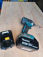 Makita +4x 18v 5Ah slagschroevendraaier en oplader, Doe-het-zelf en Bouw, Ophalen, Gebruikt