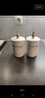 Twee beige voorraadpotten van Maison du Monde, Ophalen, Nieuw, Kom(men), Overige stijlen