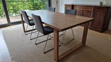 Grote houten tafel 220*100 IKEA Morbylanga  beschikbaar voor biedingen