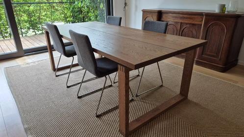 Grote houten tafel 220*100 IKEA Morbylanga, Huis en Inrichting, Tafels | Eettafels, Zo goed als nieuw, 100 tot 150 cm, 200 cm of meer