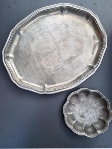 Beaux plats en étain de bonne qualité beschikbaar voor biedingen