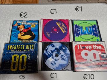 Verschillende cd's vanaf €1