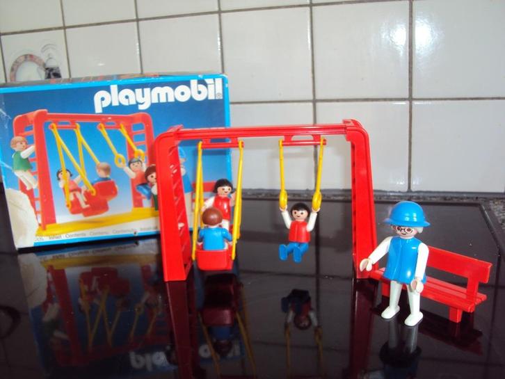 Playmobil 3552 schommel-speeltuin*VINTAGE* VOLLEDIG*, Kinderen en Baby's, Speelgoed | Playmobil, Complete set, Ophalen of Verzenden