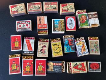 Collectie oude luciferdoosjes jaren '50 en '60 beschikbaar voor biedingen
