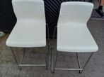 2 hoge bar stoelen, Ophalen, Gebruikt, 60 tot 90 cm, Metaal