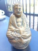 Budha beeldje in koper, Gebruikt, Ophalen of Verzenden, Religie