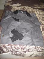 2 Vestes de travail grise NEUVES Taille 50, Vêtements | Hommes, Taille 48/50 (M), Enlèvement ou Envoi, Gris, Neuf