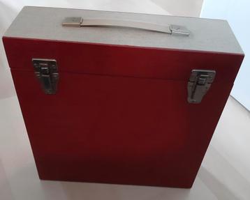 Platenkoffer, vintage, voor vinyl LP’s beschikbaar voor biedingen