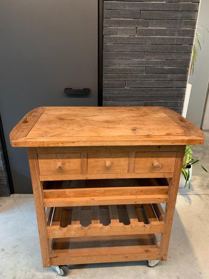 Barbeque Tafel, Tuin en Terras, Tuintafels, Gebruikt, Rechthoekig, Hout, Ophalen