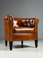 Clubchair fauteuil schapenleer klassiek, Ophalen