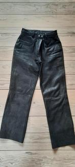 lederen zwarte broek moto dames, Ophalen of Verzenden, Tweedehands, Dames, Broek | leer