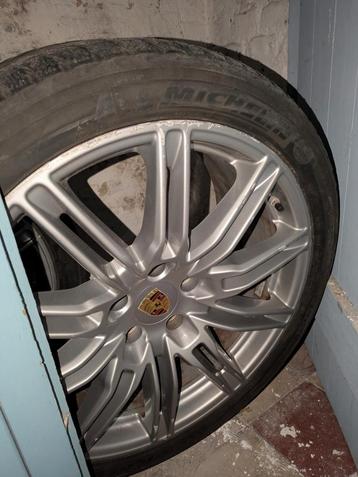 Porsche Cayenne set roues hiver R21, Enlèvement, Utilisé, 21 pouces