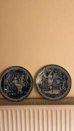 Paire d ancienne assiettes décoration delft, Antiquités & Art