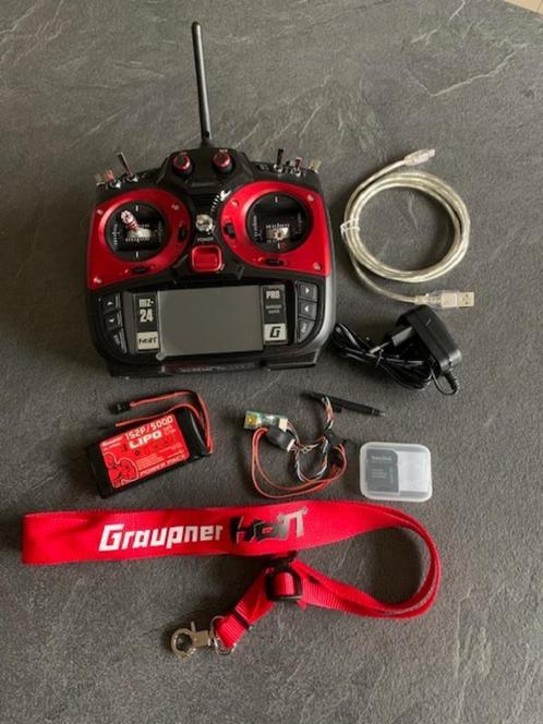 Graupner MZ-24 Pro – Hott 2.4 GHz – 12 kanaals radio, Hobby en Vrije tijd, Modelbouw | Radiografisch | Vliegtuigen, Zo goed als nieuw
