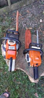 twee Stihl kettingzagen 034 en MS 170, Tuin en Terras, Hand-tuingereedschap, Ophalen, Gebruikt