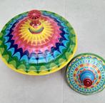 Kleine en grote bromtol in metaal Vintage, Antiek en Kunst, Ophalen of Verzenden