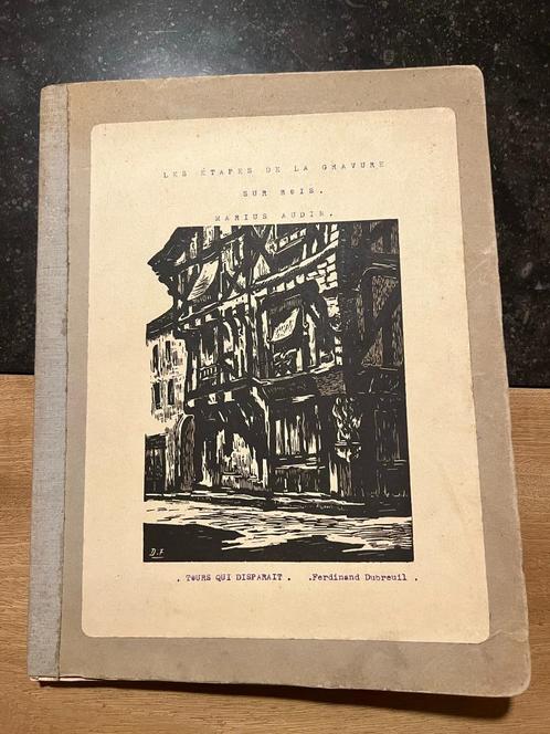 Les étapes de la gravure dus bois - Marius Audin, Boeken, Kunst en Cultuur | Beeldend, Gelezen, Grafische vormgeving, Ophalen of Verzenden