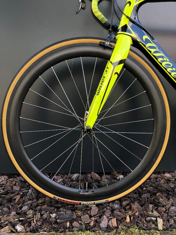 Wielset - full carbon, Fietsen en Brommers, Fietsonderdelen, Zo goed als nieuw, Racefiets, Wiel, Ophalen