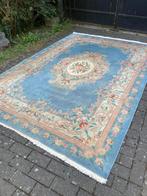 Grand tapis vintage, Utilisé, Bleu