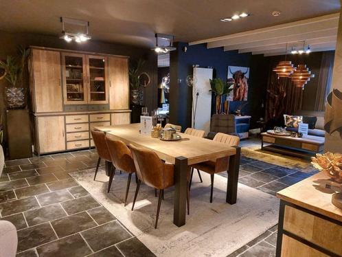 Eetkamer set in teakhout einde collectie!, Huis en Inrichting, Overige Huis en Inrichting, Ophalen