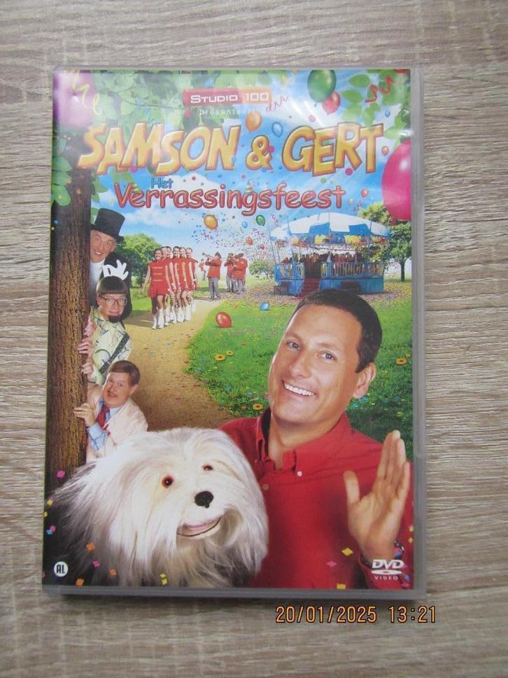 Samson & Gert Het Verrassingsfeest, Cd's en Dvd's, Dvd's | Kinderen en Jeugd, Zo goed als nieuw, Film, Overige genres, Alle leeftijden