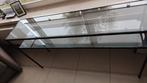Glazen console, Ophalen, 100 tot 150 cm, Zo goed als nieuw, Glas