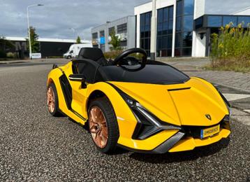 Lamborghini SIAN geel 12V – Afst – Leder – Rubberband beschikbaar voor biedingen