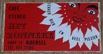Vintage sticker Café Het Zonneke Koersel retro autocollant, Comme neuf, Autres types, Enlèvement ou Envoi